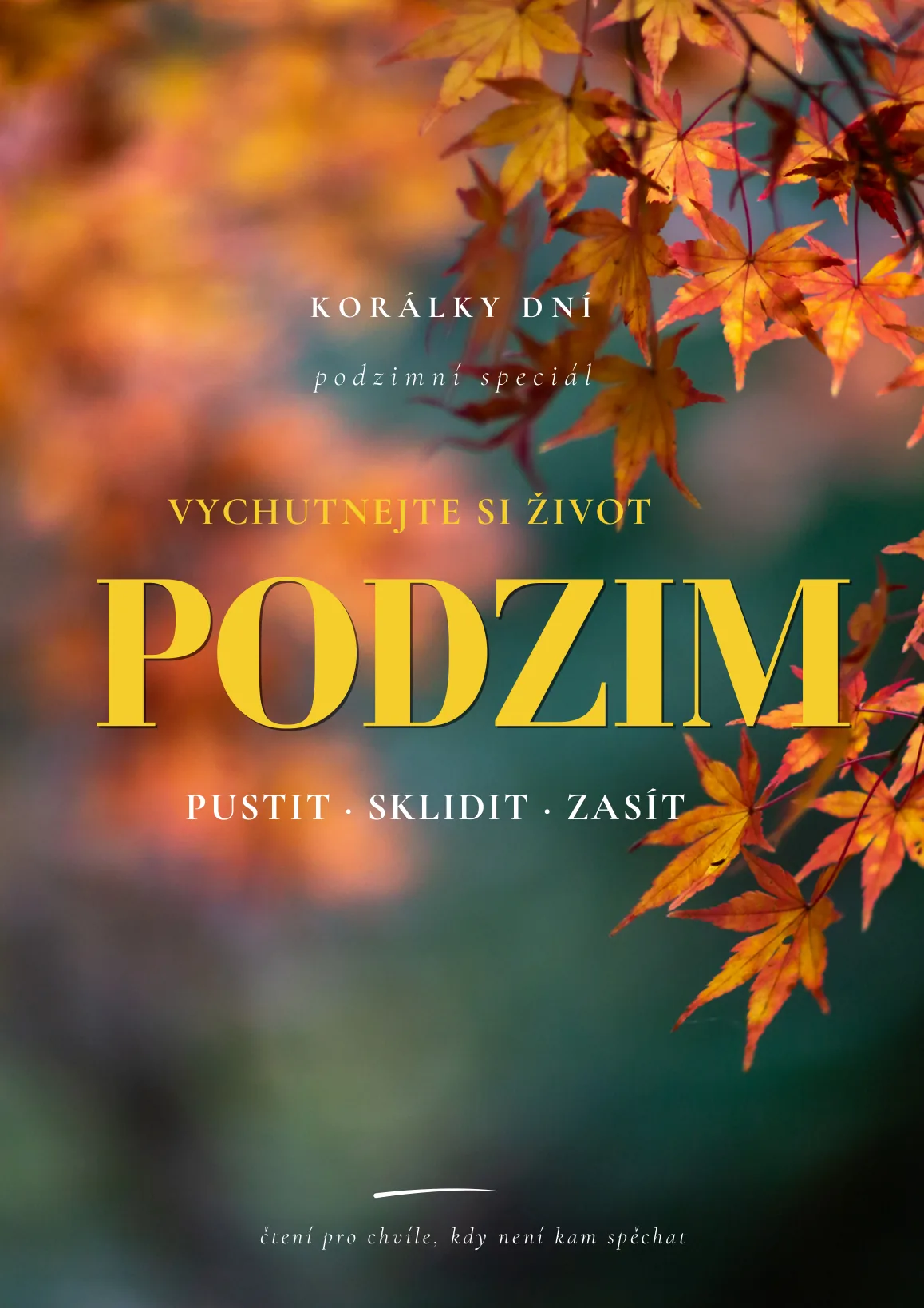 Obálka: Pustit · sklidit · zasít — ukázka magazínu PODZIM